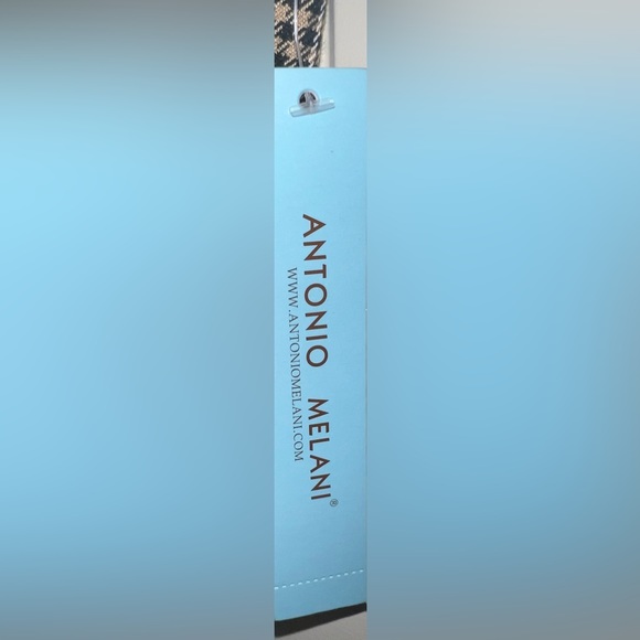 Size 12 Antonio Melani Plaid Fluted Sheath Midi Dress - Picture 7 of 8